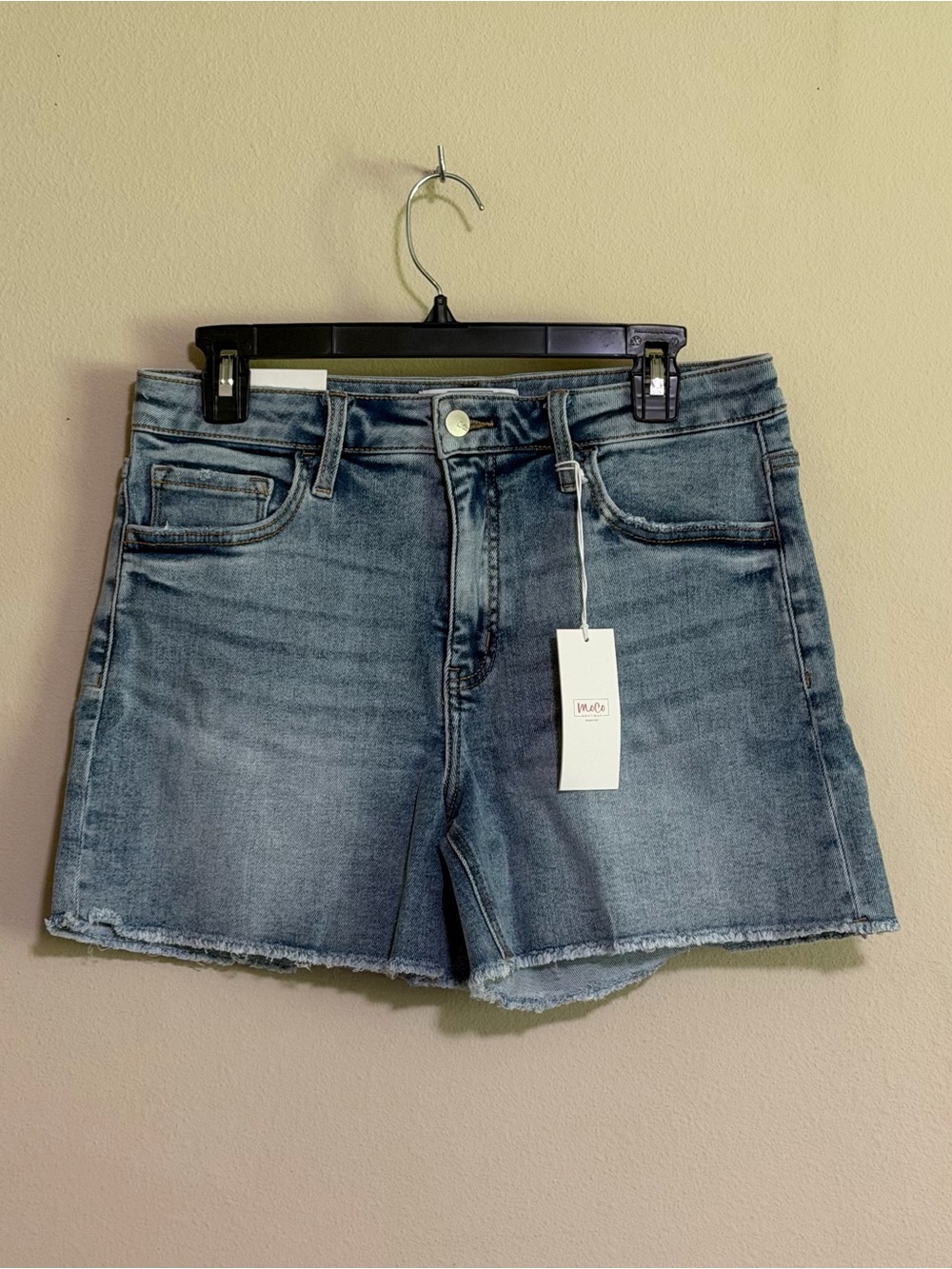High-Rise Tummy Control Jean Shorts